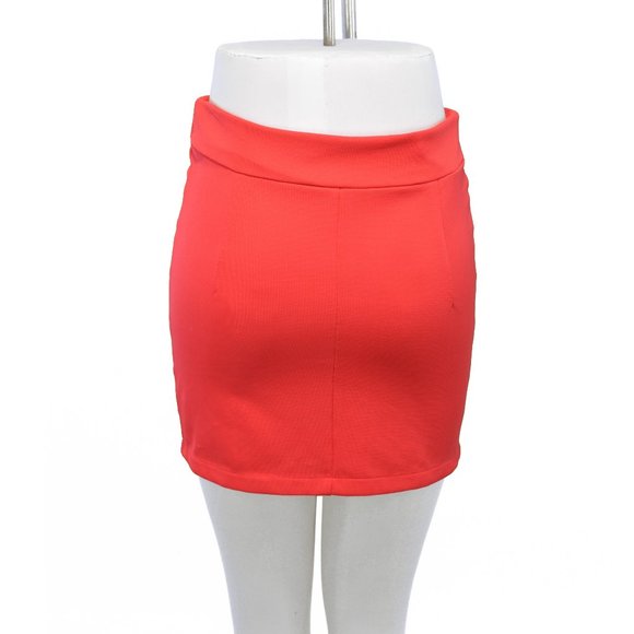 Icon Apparel Red Zip Up Mini Skirt (M/L) - Picture 3 of 3